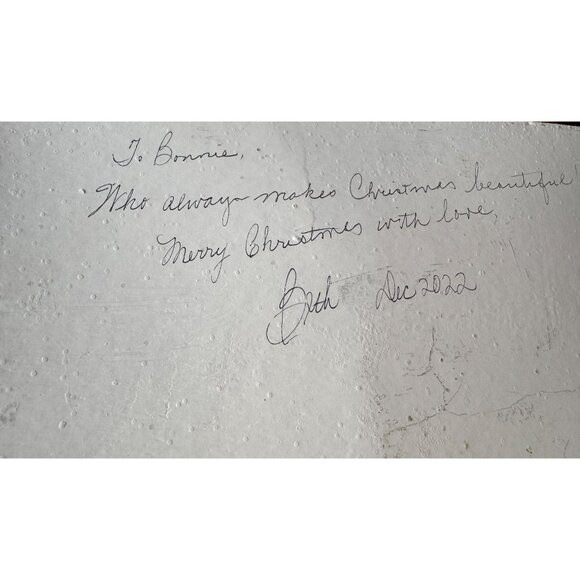 Bethany Lowe Christmas Peppermint Paper House Decor Hand Signed LC2483 - Picture 5 of 8